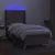 Produktbild 3 för Ramsäng med madrass & LED taupe 80x200 cm tyg