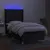 Produktbild 3 för Ramsäng med madrass & LED svart 90x190 cm tyg