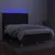 Produktbild 3 för Ramsäng med madrass & LED svart 140x190 cm tyg