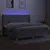 Produktbild 3 för Ramsäng med madrass & LED ljusgrå 200x200 cm tyg