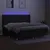Produktbild 3 för Ramsäng med madrass & LED svart 200x200 cm tyg