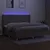 Produktbild 3 för Ramsäng med madrass & LED taupe 200x200 cm tyg