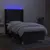 Produktbild 3 för Ramsäng med madrass & LED svart 80x200 cm tyg