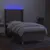Produktbild 3 för Ramsäng med madrass & LED taupe 80x200 cm tyg