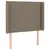 Produktbild 7 för Ramsäng med madrass & LED taupe 90x190 cm tyg