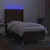 Produktbild 3 för Ramsäng med madrass & LED taupe 90x200 cm tyg