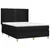 Produktbild 4 för Ramsäng med madrass & LED svart 140x190 cm tyg 