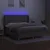 Produktbild 3 för Ramsäng med madrass & LED taupe 160x200 cm tyg