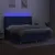Produktbild 3 för Ramsäng med madrass & LED blå 160x200 cm tyg