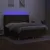 Produktbild 3 för Ramsäng med madrass & LED mörkbrun 180x200 cm tyg