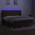 Produktbild 3 för Ramsäng med madrass & LED mörkbrun 200x200 cm tyg