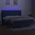 Produktbild 3 för Ramsäng med madrass & LED blå 200x200 cm tyg