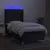 Produktbild 3 för Ramsäng med madrass & LED svart 90x190 cm tyg