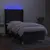 Produktbild 3 för Ramsäng med madrass & LED svart 90x200 cm tyg