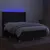 Produktbild 3 för Ramsäng med madrass & LED svart 140x190 cm tyg