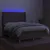 Produktbild 3 för Ramsäng med madrass & LED taupe 140x190 cm tyg