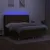 Produktbild 3 för Ramsäng med madrass & LED mörkbrun 180x200 cm tyg
