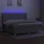 Produktbild 3 för Ramsäng med madrass & LED ljusgrå 200x200 cm tyg