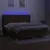 Produktbild 3 för Ramsäng med madrass & LED mörkbrun 200x200 cm tyg