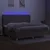 Produktbild 3 för Ramsäng med madrass & LED taupe 200x200 cm tyg