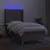 Produktbild 3 för Ramsäng med madrass & LED taupe 90x200 cm tyg