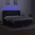 Produktbild 3 för Ramsäng med madrass & LED svart 160x200 cm tyg