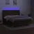 Produktbild 3 för Ramsäng med madrass & LED mörkbrun 160x200 cm tyg