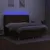 Produktbild 3 för Ramsäng med madrass & LED mörkbrun 180x200 cm tyg