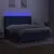 Produktbild 3 för Ramsäng med madrass & LED blå 180x200 cm tyg