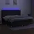 Produktbild 3 för Ramsäng med madrass & LED svart 200x200 cm tyg