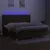 Produktbild 3 för Ramsäng med madrass & LED mörkbrun 200x200 cm tyg