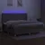 Produktbild 3 för Ramsäng med madrass & LED taupe 200x200 cm tyg