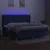 Produktbild 3 för Ramsäng med madrass & LED blå 200x200 cm tyg