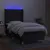 Produktbild 3 för Ramsäng med madrass & LED svart 90x190 cm tyg