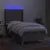 Produktbild 3 för Ramsäng med madrass & LED taupe 90x190 cm tyg