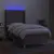 Produktbild 3 för Ramsäng med madrass & LED taupe 100x200 cm tyg 