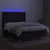 Produktbild 3 för Ramsäng med madrass & LED svart 140x190 cm tyg
