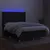 Produktbild 3 för Ramsäng med madrass & LED svart 140x200 cm tyg