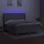Produktbild 3 för Ramsäng med madrass & LED ljusgrå 160x200 cm tyg