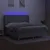 Produktbild 3 för Ramsäng med madrass & LED ljusgrå 180x200 cm tyg