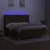 Produktbild 3 för Ramsäng med madrass & LED mörkbrun 180x200 cm tyg