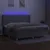 Produktbild 3 för Ramsäng med madrass & LED ljusgrå 200x200 cm tyg