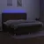 Produktbild 3 för Ramsäng med madrass & LED mörkbrun 200x200 cm tyg