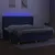 Produktbild 3 för Ramsäng med madrass & LED blå 200x200 cm tyg
