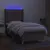 Produktbild 3 för Ramsäng med madrass & LED taupe 80x200 cm tyg