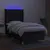 Produktbild 3 för Ramsäng med madrass & LED svart 90x190 cm tyg