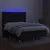 Produktbild 3 för Ramsäng med madrass & LED svart 140x190 cm tyg