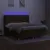 Produktbild 3 för Ramsäng med madrass & LED mörkbrun 160x200 cm tyg
