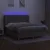 Produktbild 3 för Ramsäng med madrass & LED taupe 160x200 cm tyg