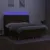 Produktbild 3 för Ramsäng med madrass & LED mörkbrun 180x200 cm tyg